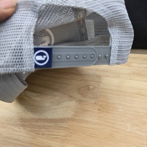 Vineyard Vines Dot Performance Truckers Hat Mesh Back Beige Snapback - Picture 5 of 8